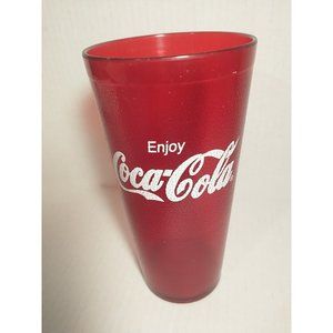 Coke Coca Cola Restaurant Red Plastic Tumbler Cup 16oz